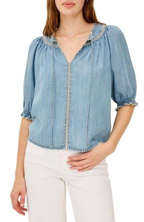 Rails Belina Chambray Top in Washed Blue at Nordstrom, Size Xx-Large