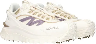 Moncler Fabric Athletic Sneakers - White