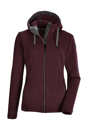 Killtec Fleecejacke KILLTEC KOW 135 WMN JCKT, Damen, Gr. 36, lila (pflaume), 100% Polyester, Jacken Fleecejacke
