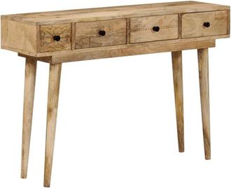 vidaXL Mesa Consola De Madera Maciza De Mango 110x30x75 Cm Vidaxl