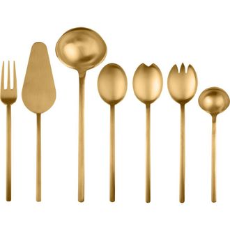 Mepra Due Serving Set - 7 Pieces in Ice Gold at Nordstrom