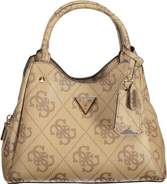 Guess Beige Poliuretano Women Womens Handbag