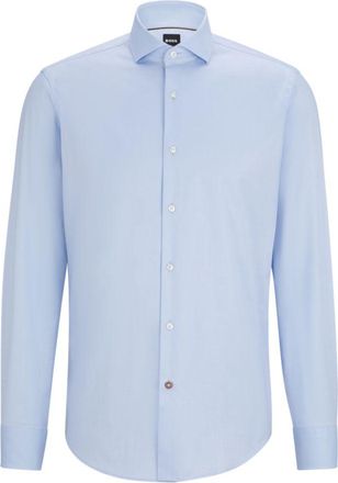 BOSS Regular-fit shirt in stretch-cotton twill