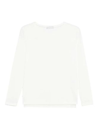 Le Tricot Perugia T-shirt a maniche lunghe - Bianco