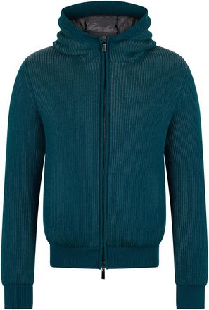 Moorer Heren, Sweatshirts & Hoodies, Groen, Maat: M Leer