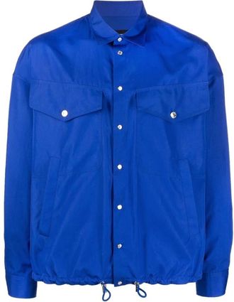 Dsquared2 Casual Blauw Lange Mouwen Overhemd - Heren - Casual Overhemden - Blauw - 2XL - Katoen - Overhemden