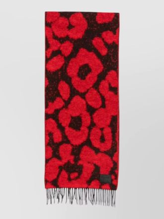 Paul Smith leopard-print brushed scarf