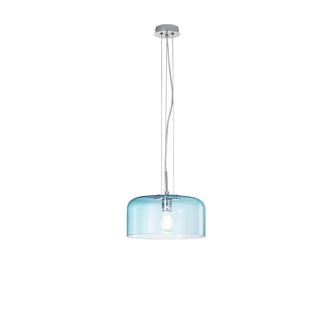 Luce-Ambiente-Design Gibus suspension in Blue Glass 30 Cm