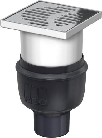 Aco Aco Desag&uuml;e De Suelo Easy-flow Dn70/150x150/90grados/1,6l/s Pl&aacute;stico/ K3/ Soporte./ Ws50, 2710.55.77