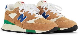 New Balance Unisex Made in USA 998 in Arancia/Blu, Pelle, Taglia 41.5