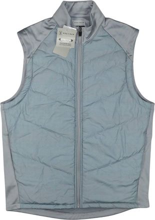 PGA TOUR Mens Full-Zip Thermal Stretch Fleece Lining Golf Vest In Quarry