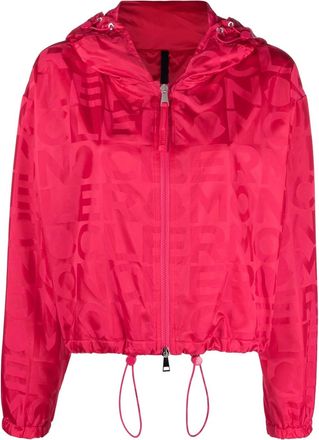 Moncler logo-print windbreaker - women - Polyamide/Polyamide - 1 - Pink
