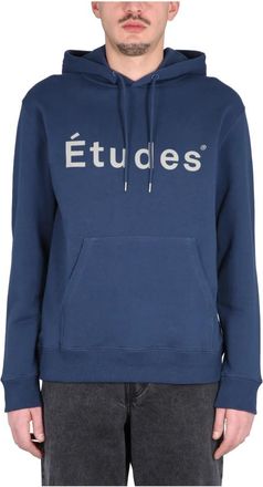 &Eacute;tudes Studio Hoodie Logo - Heren - Hoodies - Blauw - S - Hoodies & sweatvesten