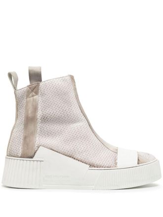 Boris Bidian Saberi Bamba 5 sneakers met distressed-effect - Grijs