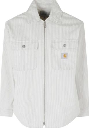 Carhartt Work in Progress Mercer Shirt Jac - Heren - Zomerjassen - Grijs - M - Katoen - Jassen