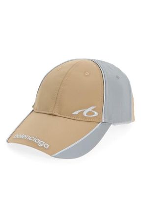 Balenciaga Colorblock Baseball Cap in 2602 Camel at Nordstrom, Size Small