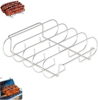 OEM Soporte Para Costillas, Plateada, Parrilla Para Carne Y Costillas, Parrilla De Acero Inoxidable Para Costillas, Parrilla Para Filetes