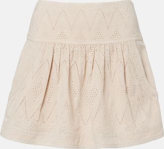 Isabel Marant Kelise broderie anglaise cotton miniskirt