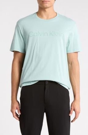 Calvin Klein Standard Logo Cotton Crewneck T-Shirt in Blue Green Surf at Nordstrom Rack, Size Xx-Large