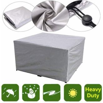 Gabrielle Gabrielle 210d Oxford - Funda Para Muebles De Exterior, Color Plateado, Impermeable, Para Jard&iacute;n, 180 X 180 X 90 Cm