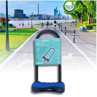 Trade Shop Trade Shop - Lucchetto Catena Catenaccio Acciaio Forma U Per Bici Bicicletta Moto Mtb Cx-9548