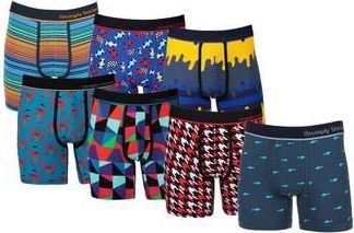 Unsimply Stitched 7-Pack Assorted Stretch Cotton Boxer Briefs in Blue Multi at Nordstrom Rack, Size Xx-Large