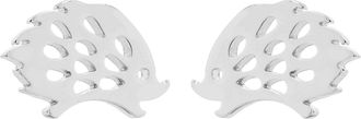 Generic Tiny Stainless Steel Hedgehog Earrings Jewelry Animal Stud For Women Gifts Openwork Metal Sensitive for (Silver, One Size)