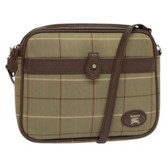 Burberry Pre-owned Cross Body Bags, female, Brown, Size: ONE SIZE Pre-owned Canvas Shoulder Bag