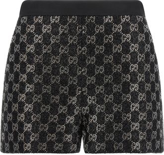 Gucci Black Viscose Bermuda Womens Shorts