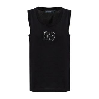 Dolce & Gabbana Dames, Tops, Zwart, Maat: S Jersey