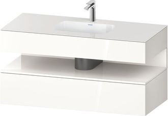 Duravit Qatego Lavabo Encastrado Con Base De Lavabo Consola, - Duravit