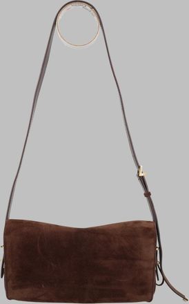 Balenciaga Womens Shoulder Bag Le 7 Medium Brown Leather