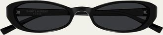 Saint Laurent 51mm Acetate Oval Sunglasses