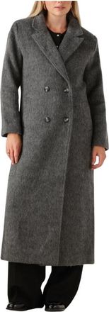 Notre-V Grijze Polyester Winterjas - Dames - Mantel - Grijs - XS - Polyester - Jassen