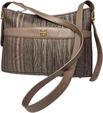 Givenchy Pre-owned Cross Body Bag - Dames - Vintage Schoudertas - Bruin - ONE Size - Leer - Vintage