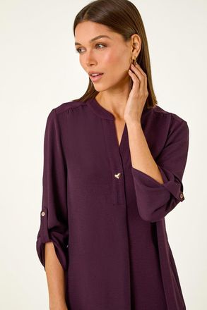 Roman Heart Button Detail Shirt