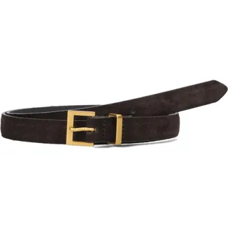 Notre-V Accessoires, Dames, Bruin, 85 CM, Su&egrave;de, Bruine Su&egrave;de Riem Tulia Stijl