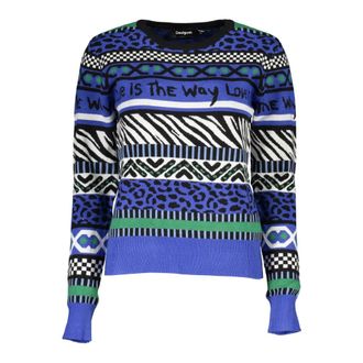 Desigual Trui met lange mouwen - Dames - Ronde hals truien - Veelkleurig - L - Truien & Vesten
