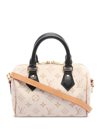 Louis Vuitton 2010s Speedy Bandouliere 20 Monogram tote bag - women - PVC/Calf Leather - One Size - Neutrals