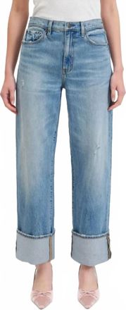 Daze Eastside High Rise Loose Straight Jeans In All Mine