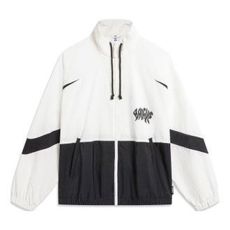 Li-Ning BadFive Hoops Graphic Jacket White Black AFDU419-2