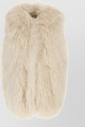 Yves Salomon long-haired lamb fur vest