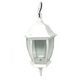 Trade Shop Trade Shop - Lanterna A Sospensione Da Soffitto Con Catena Lampada Giardino Attacco E27 Es40 - Blanco