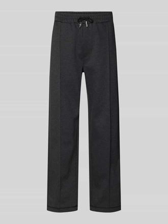 HUGO BOSS Regular Fit Sweatpants aus Baumwoll-Mix Modell DINETO in Anthrazit, Gr&ouml;&szlig;e XXL