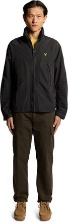 Lyle & Scott Long Sleeve Fold Away Hood Jacket in Black Ice at Nordstrom, Size Xx-Large