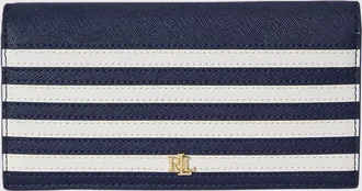 Lauren Ralph Lauren Portafoglio in pelle saffiano stampata a righe