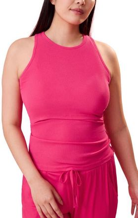 Kindred Bravely Ribbed Racerback Nursing Tank in Raspberry Pink at Nordstrom, Size X-Large