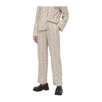 Notes du Nord Wijde broek - Dames - Straight fit broeken - Veelkleurig - M - Polyester - Broeken