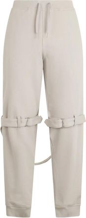Moschino Sportbroek met elastische tailleband - Heren - Sweatpants - Grijs - M - Katoen - Broeken