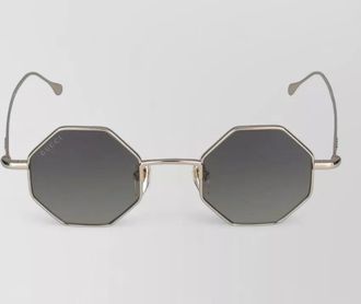 Gucci sunglasses gg1814s 001 octagonal metal frame